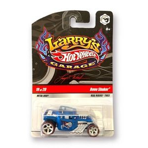 2009 Hot Wheels Larry's Garage BLUE BONE SHAKER 19/20 real riders Chase Initials